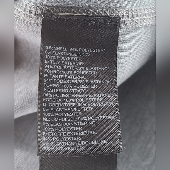 The North Face Jacket Size Large Women’s Asymmetric Zip-Up Grey And Pink - Picture 5 of 6